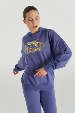 Hummel Albına Oversıze Hoodıe 922135-9963 Mor