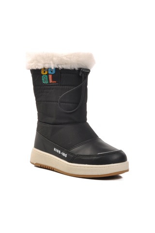 Siyah İçi Polarlı Kız Çocuk Bot Havana P Siyah