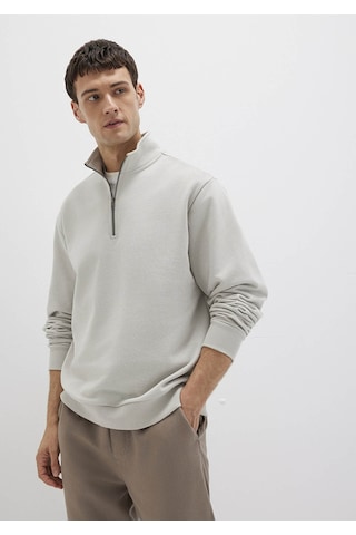 Mavi Açık Gri Erkek Süveter M0s10419-70074 Açık Gri