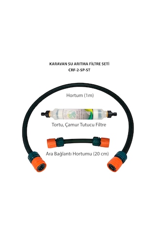 Tortu Pislik Önleyici Karavan Su Arıtma Filtre Seti-CRF-2SP-ST