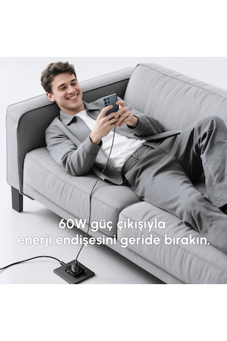 Ven-dens Vd-dc03cc Premium 60w Usb-c Hızlı Şarj Kablosu