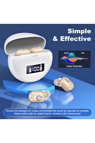 İşitme Cihazları, Gürültü Engelleme Ve Hacim Kontrolü Olan Yaşlılar İçin İşitme Cihazları, Şarj Edilebilir