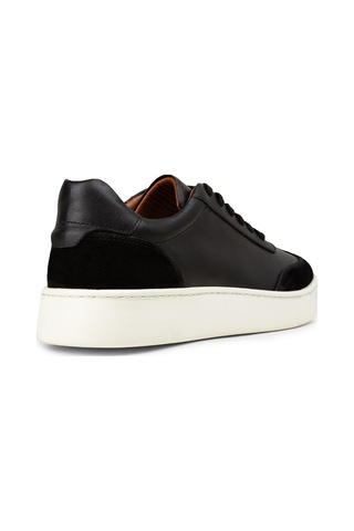 Deery Erkek Siyah Hakiki Deri Sneaker Ayakkabı - 04407msyhe01