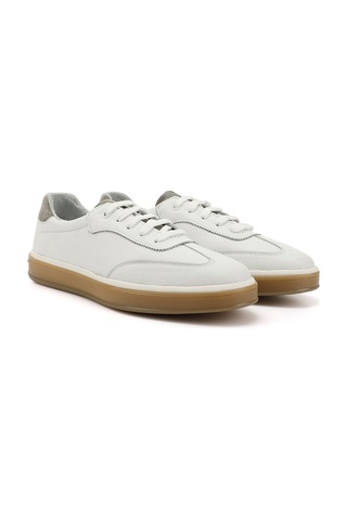 Gönderi(R) Gönderi R Erkek Beyaz Bağcıklı Hakiki Deri Comfort Sneaker Ddma83842188 Beyaz