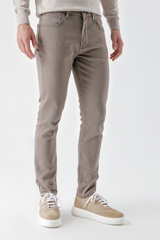 Morven Erkek Vizon Mevsimlik Pamuk 5 Cep Slim Fit Jean Pantolon 24ms003029405 Vizon