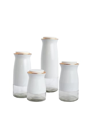 Perotti 11597 Caprice Beyaz 4'Lü Kavanoz Seti