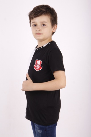 Toontoy Kids Toontoy Erkek Çocuk Force Baskılı Parçalı Tişört Beyaz