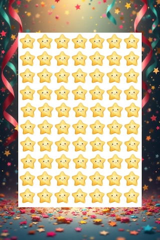 700 Adet Yıldız Şeklinde Öğrenci Ödül Etiketi Ekonomik Motivasyon Ve Başarı Sticker Seti Çok Renkli