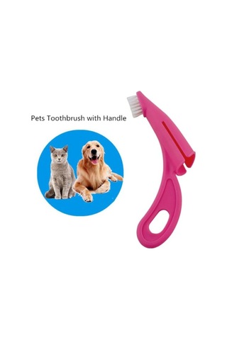 3 Adet Ergonomik Kedi Köpek Diş Fırçası Yumuşak Uç