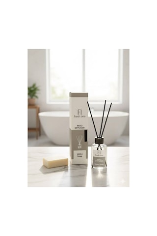 Beyaz Sabun White Soap Çubuklu Oda Kokusu 110 Ml Kalıcı Ferah Dekoratif Ev Ofis Ortam Kokusu %100 Yayılım Sabun