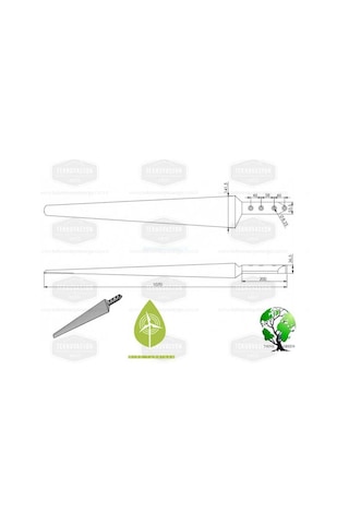 Istabreeze 107 Cm Kompozit Beyaz Kanat - 3 Adet