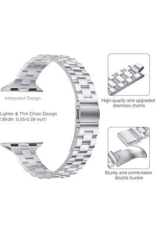 Apple Watch Band Uyumlu 38mm/40mm/41mm/iwatch Seri 10& 11 42mm /çelik Ayarlanabilir Kordon