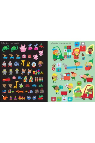 Santa's Elves Sticker Book Usborne