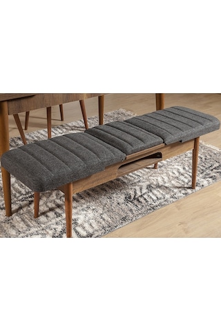 Ahşap Açılır Bench Ceviz Antrasit