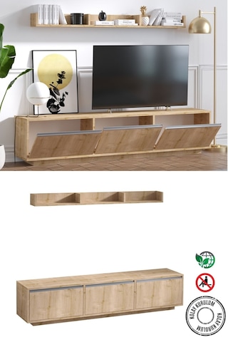 Decormet Prag Tv Sehpası Safir Meşe Diğer