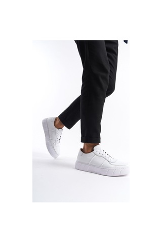 Mubiano Hakiki Deri Erkek Spor Ayakkabı & Sneaker Beyaz -mbkry650-b Beyaz