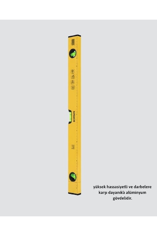 Northcity 600 Mm Profesyonel Su Terazisi - Yeni Nesil Ergonomik Duvar Ve Montaj Aracı Sarı