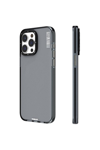 Apple Uyumlu iPhone 15 Pro Kılıf Pürüzsüz Düz Arka Yüzey Youngkit Crystal Color Serisi Kapak