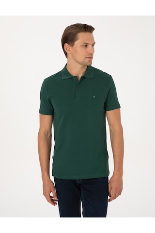 Pierre Cardin Erkek Koyu Yeşil Tişört Basic 50325323-vr079 Koyu Yeşil