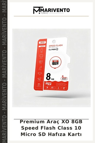 Premium Araç Xo 8gb Speed Flash Class 10 Micro Sd Hafıza Kartı