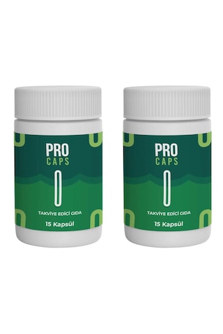 1 Kutu Bitkisel Takviye Edici Gıda Pro Caps 15 Li Procaps