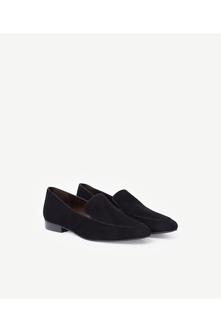 Yargıcı Süet Kapalı Yüzlü Loafer 26kkay4030x 001 Siyah