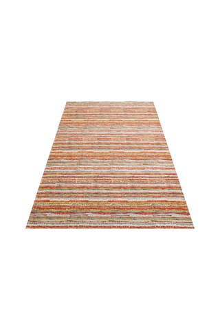 Multy Hasır Görünümlü Kaymaz Renkli Dokuma Modern Kilim