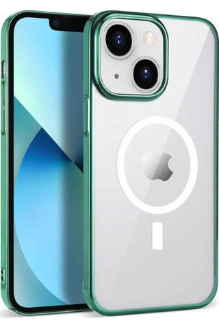 Apple Uyumlu iPhone 13 Kilif Wireless Sarj Özellikli Pixel Magsafe Kilif 562480618
