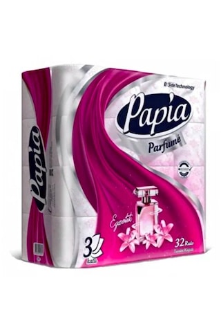 Papia 3 Katlı Egzotik Parfümlü Tuvalet Kağıdı 32 Rulo