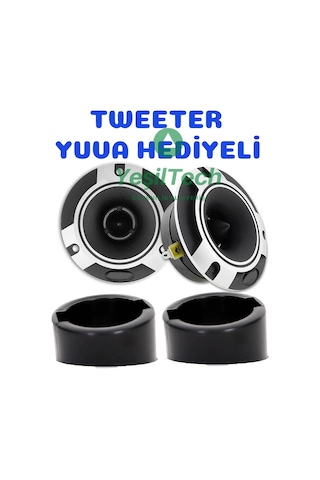 Audiomax Araç Dome Tweeter 600W Amfi Uyumlu Profesyonel
