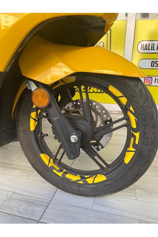 honda pcx jant şeridi (sarı)