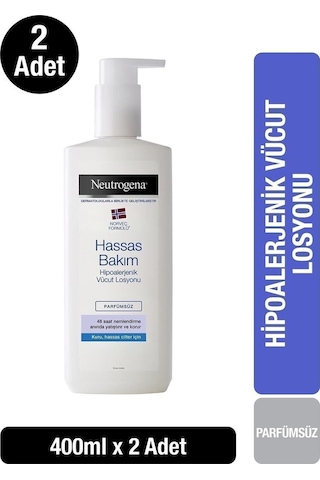 Neutrogena Deep Moisture Hassas Bakım Parfümsüz Vücut Losyonu 400 ML