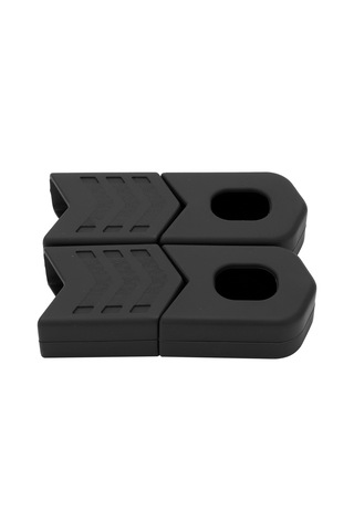 Geeroyoo Bisiklet Krank Koruyucu Kılıfı - Yiyecek Grubu Silikon, Evrensel Dağ Bisikleti Uyumlu, Çizik Ve Değişikliğe Dayanıklı, 4 Adet Kutuda Siyah Siyah