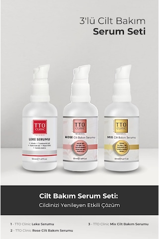 Tto Clinic Cilt Bakım Serum Seti 3 x 50 ML