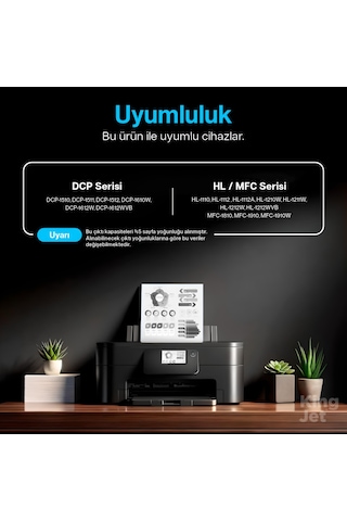 Brother Hl-1110 Uyumlu Toneri 2'li Paket