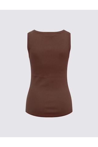Marks & Spencer Pamuk Karışımlı Ribana Slim Fit Atlet T41001624h Kahverengi