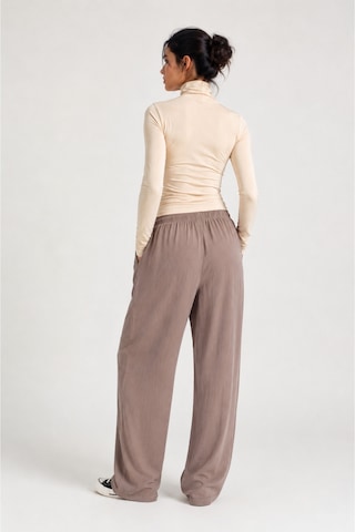 Mixxtrend Kadın Tencel Rahat Pantolon Bej