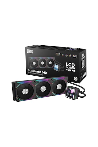 Dragos Aquaforge 360 Black Argb Lcd 360mm Intel-amd Uyumlu Sıvı Soğutucu 360 MM