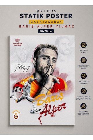 Mythos Statik Poster Galatarasay Barış Alper Yılmaz 50x70 Cm