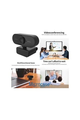 Webcam  Hd 1080p Konferans Kamera Dahili Mikrofon Görüntülü Sohbet Yayın Kamerası Hd Video