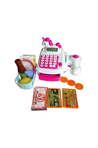 Pilli Işıklı Sesli Unicorn Oyuncak Yazar Kasa