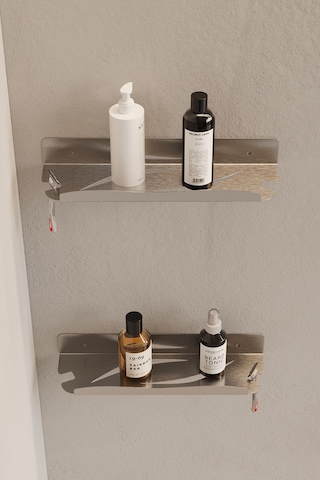 Zift Unique 2 Adet Paslanmaz Çelik İnoks Banyo Şampuan Rafı, Yapışkanlı Ve Vidalı Duş İçi Düzenleyici Askılık Diğer