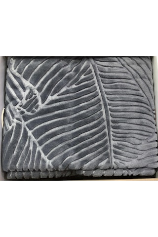 Dinarsu Romance Embos Kutulu Tek Kişilik Battaniye 160 X 220 Gri