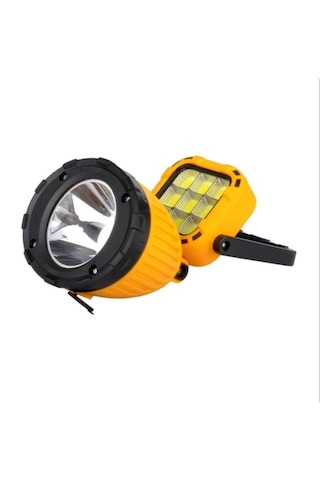 Usb Şarjlı Solar El Feneri Taşınabilir Kamp Feneri Panther 8410 Turuncu