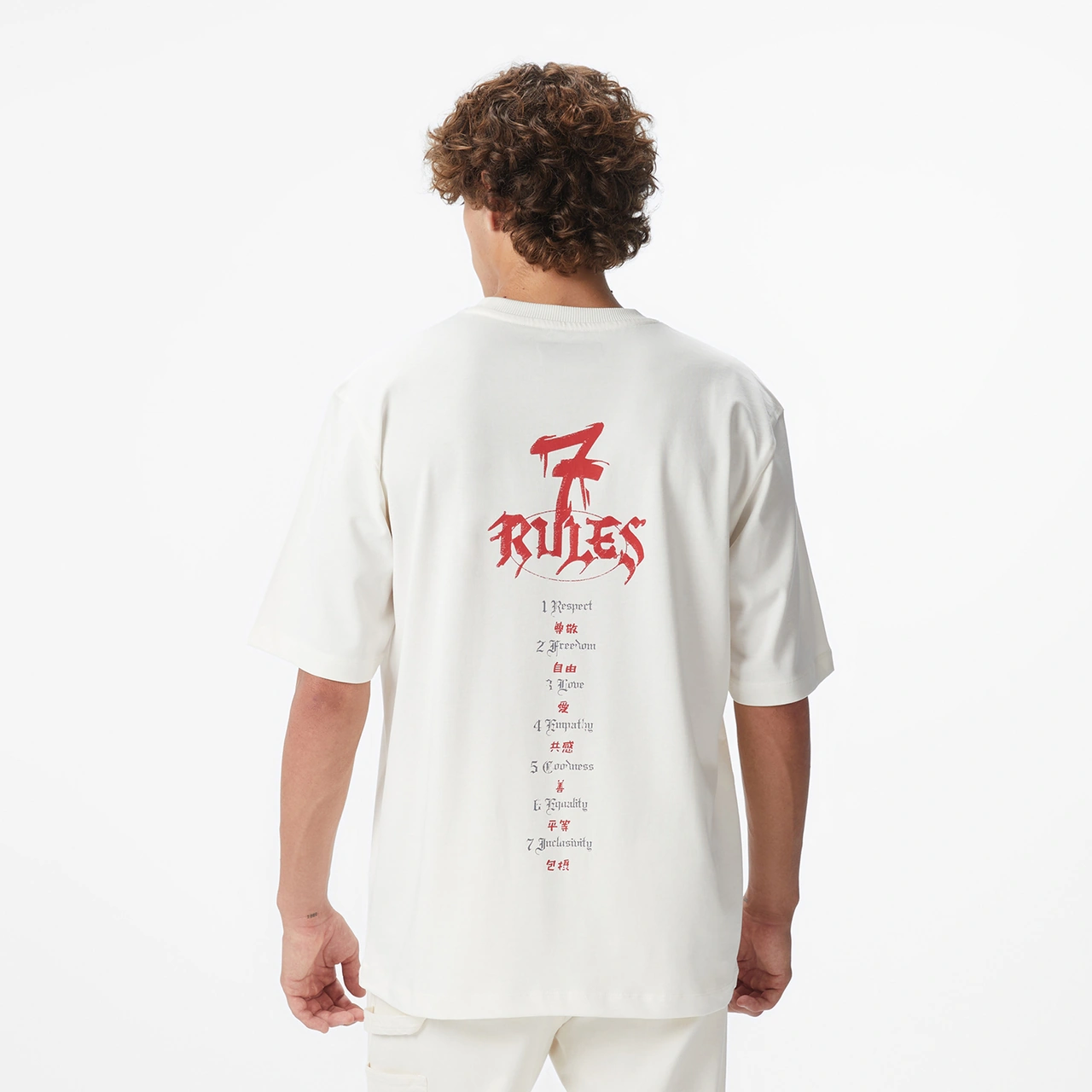United4 Unıted4 X Monkey Project 7 Rules Unisex Beyaz T-shirt U4xmpt7 Beyaz