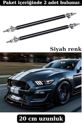 Universal Ön Lip Tutucu Karlık Yay Amortisör Siyah 20 Cm 2 Adet