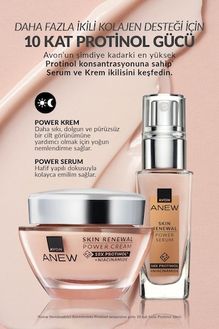 Anew Skin Renewal Power Yüz Kremi Ve Serum Paketi