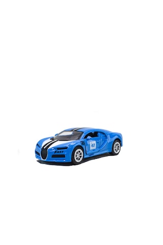 Oyuncak Araba Metal Bugatti Çek Bırak 12 Cm Mavi