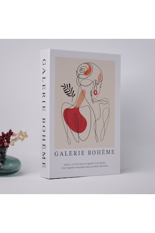 Bak Gel Al Kitap Görünümlü Dekoratif Kutu, Iskandinav Tarzı , Minimalist Saklama Kutusu