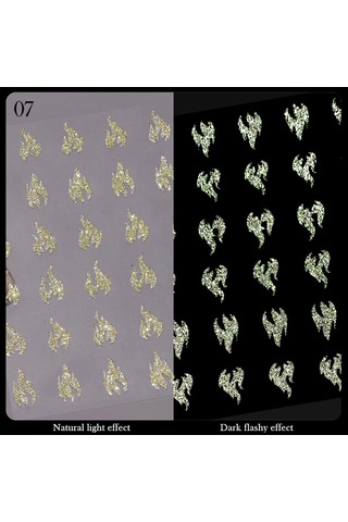 3d Reflektif Efekt Nail Art Sticker Model - 7 55881-7